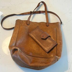 Madewell leather tote and purse
